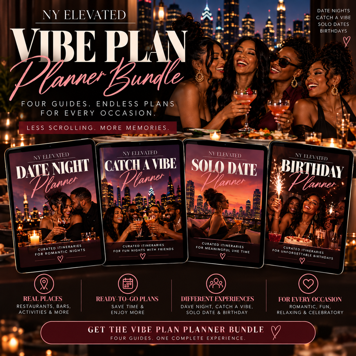 NY Elevated Vibe Planner Bundle ~ Digital Experience Guide